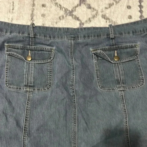LA Blues Maxi Jean Skirt Long No Split Size 22W Great Condition side Pocket - Picture 5 of 8